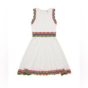 Milly | Dresses | Milly Girls Textured Rainbiow Wave Flared Dress | Poshmark